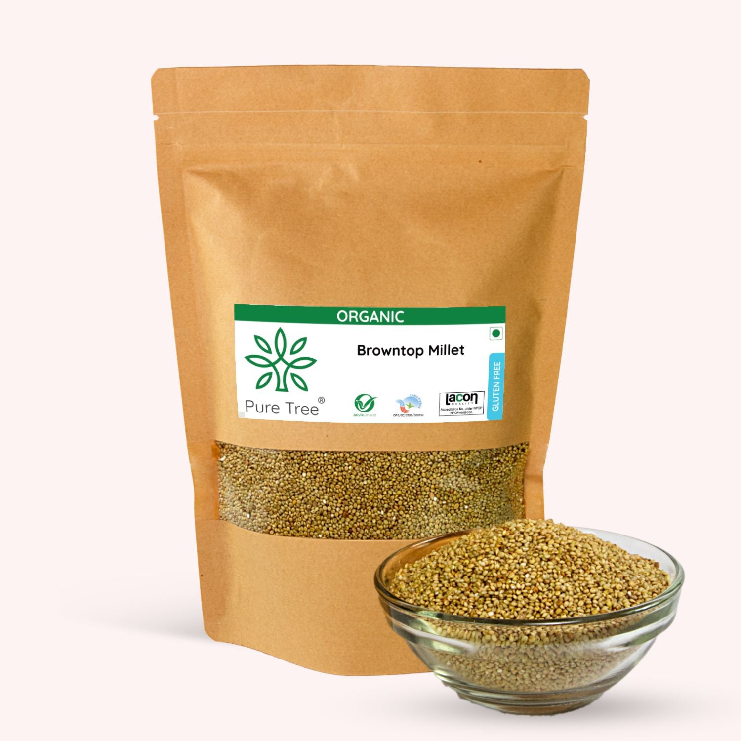 Certified Organic Browntop Millet Puretree Foods