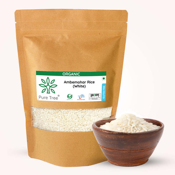 Organic Ambemohar Rice | White | Unpolished