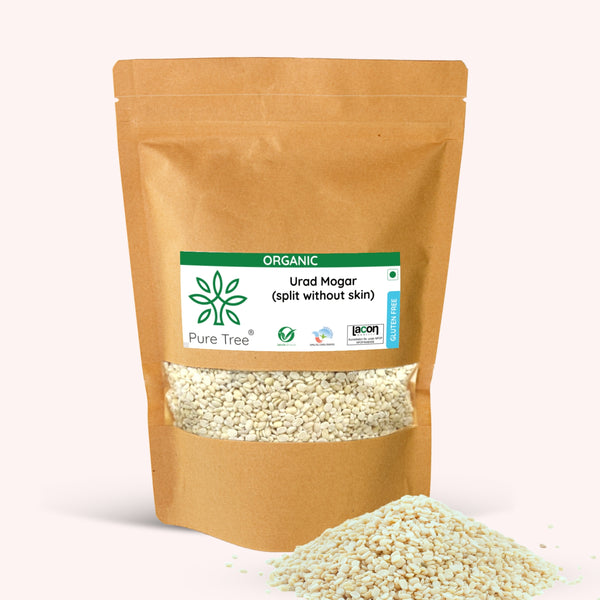 Certified Organic Urad White Split | Urad Mogar