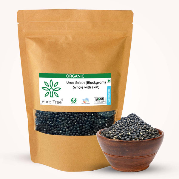 Organic Black Gram Whole | Urad Sabut