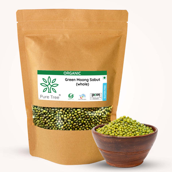 Organic Green Gram Whole with skin