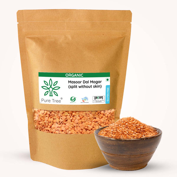 Organic Masoor Dal Split without Skin