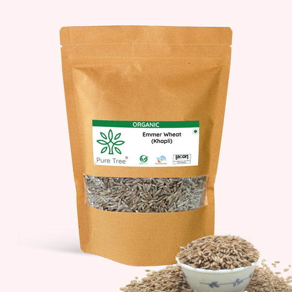 Certified Organic Wheat Khapli Whole | Emmer Wheat