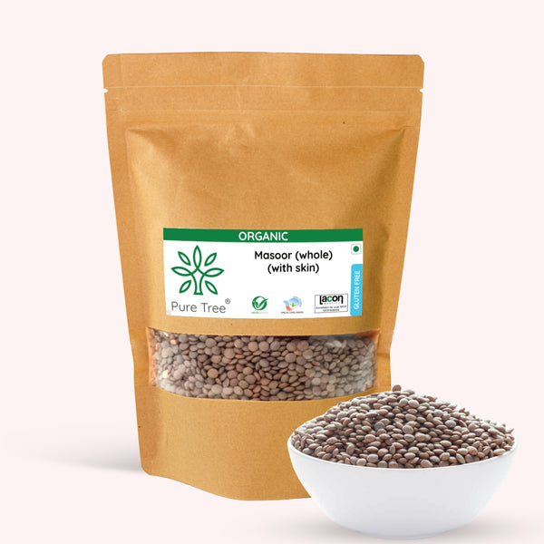 Certified Organic Red Masoor Dal | Red Lentil Whole