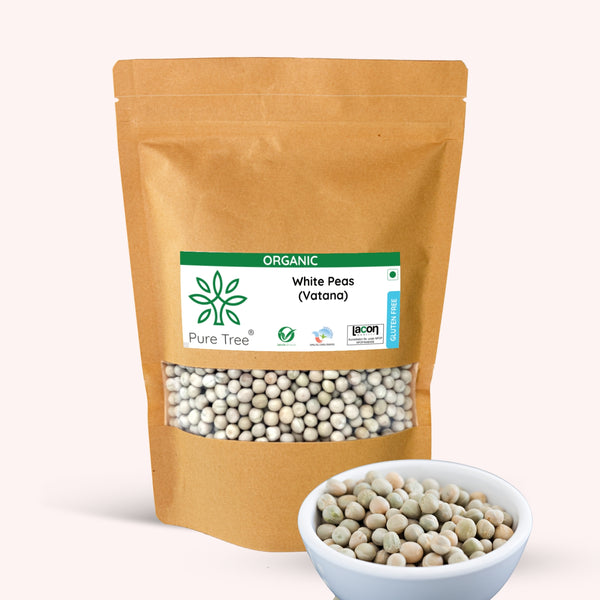 Certified Organic White Peas | Vatana | Matar