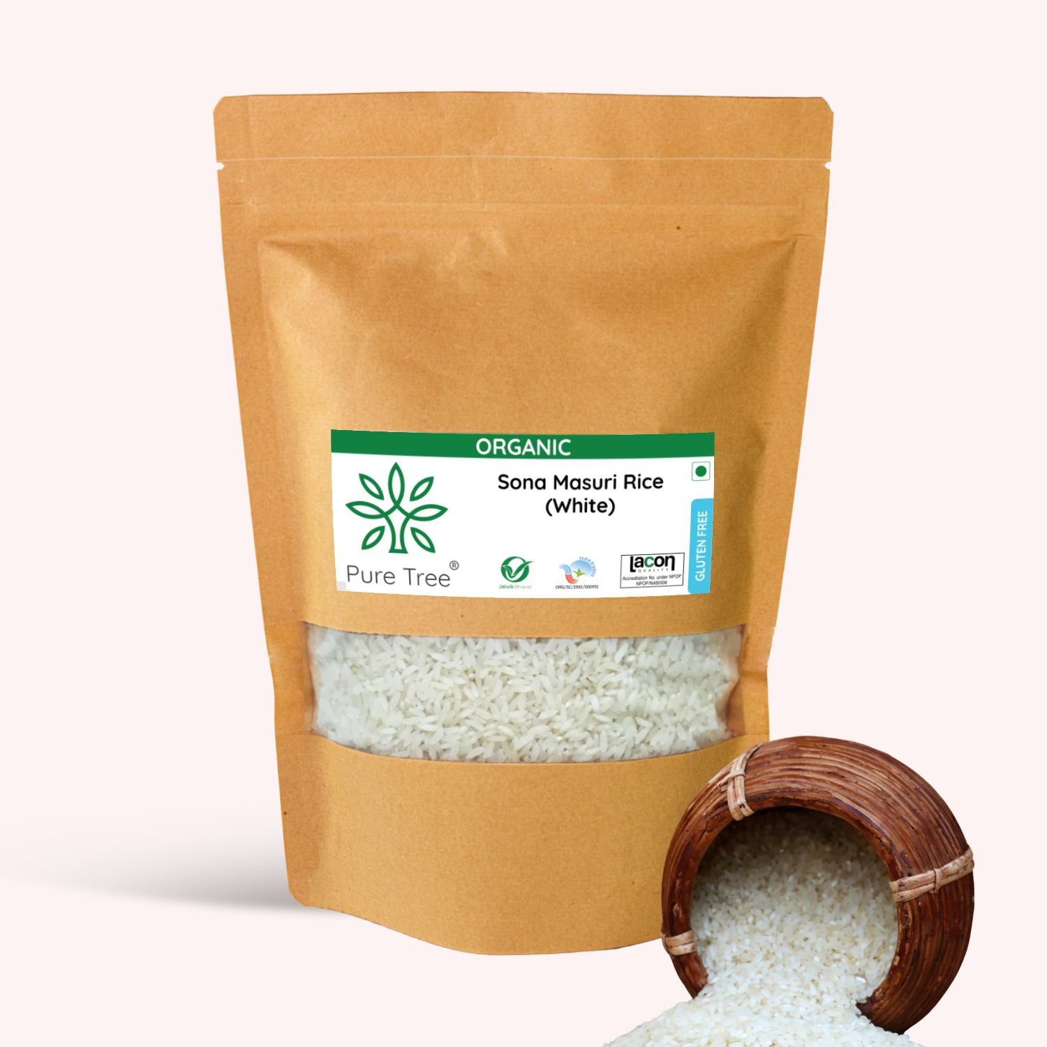 Certified Organic Sona Masoori Rice White – Puretree Foods