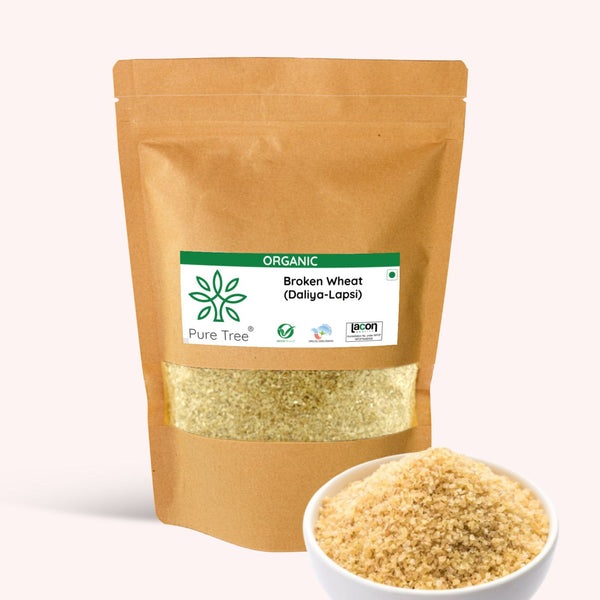 Certified Organic Wheat Daliya | Lapsi