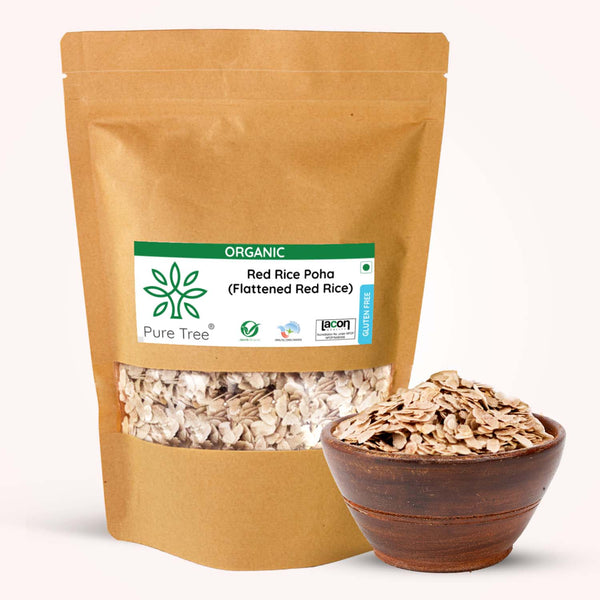 Organic Red Rice Flakes | Red Poha