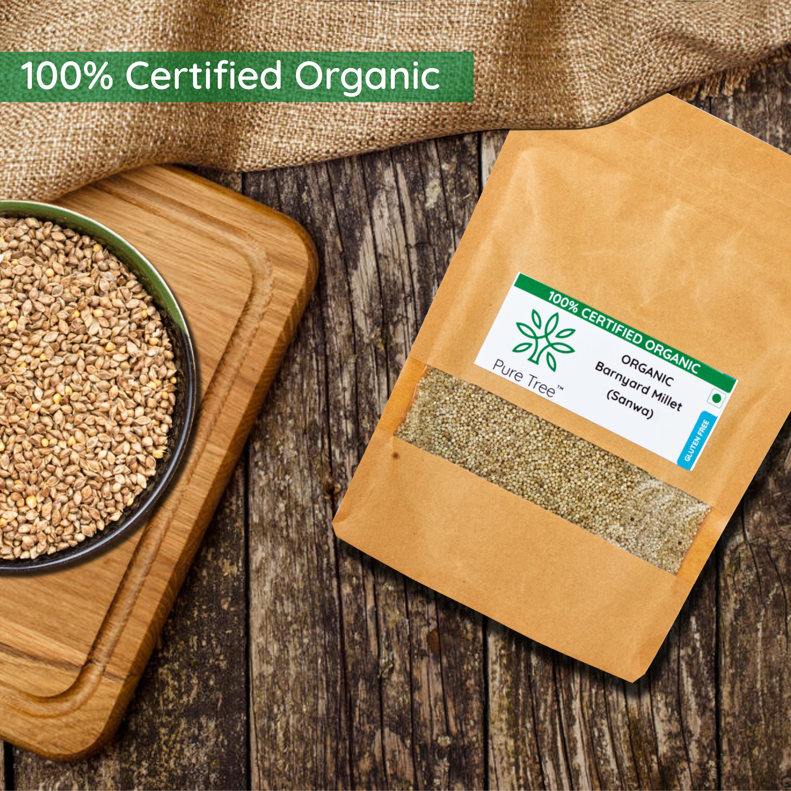 Certified Organic Barnyard Millet | Bhagar – Puretree Foods