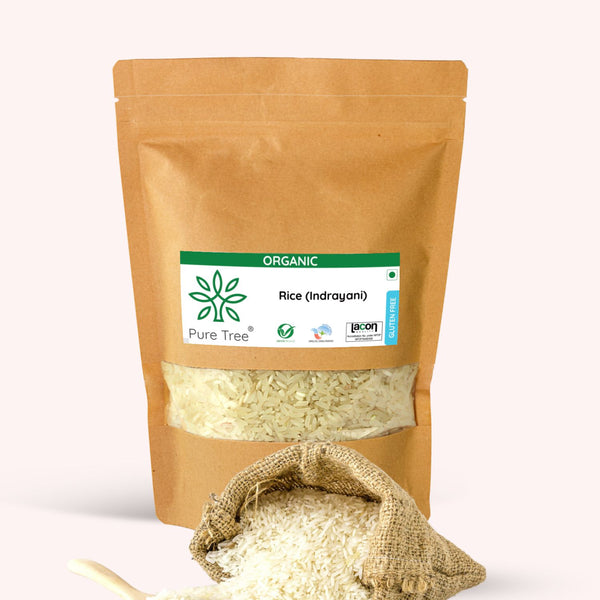 Pure Tree Certified Organic | Indrayani Rice | White | Gluten Free