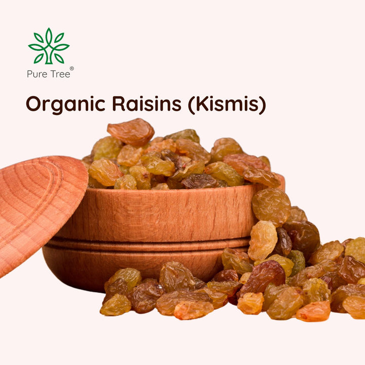 Pure Basics Raisins Certified Organic Raisins | Kismis | Premium Golden Raisins – Puretree ...