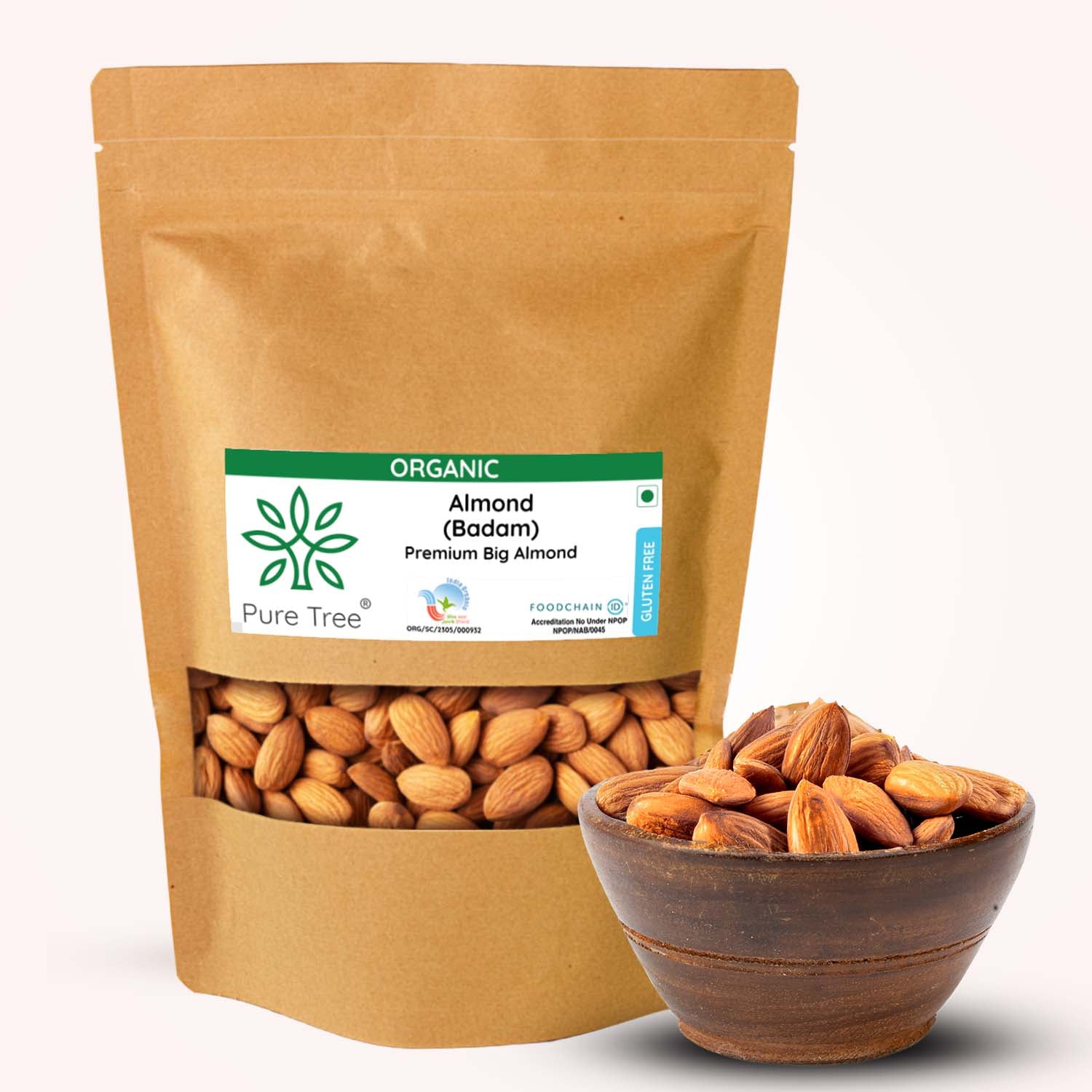 Small Badam Buy Certified Organic Almond Online in India | Pure Tree Foods ...