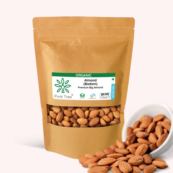 Certified Organic Almond | Badam | Premium Big Almonds