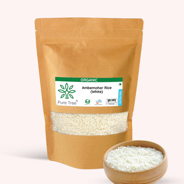 Certified Organic | Ambemohar Rice | White | Unpolished