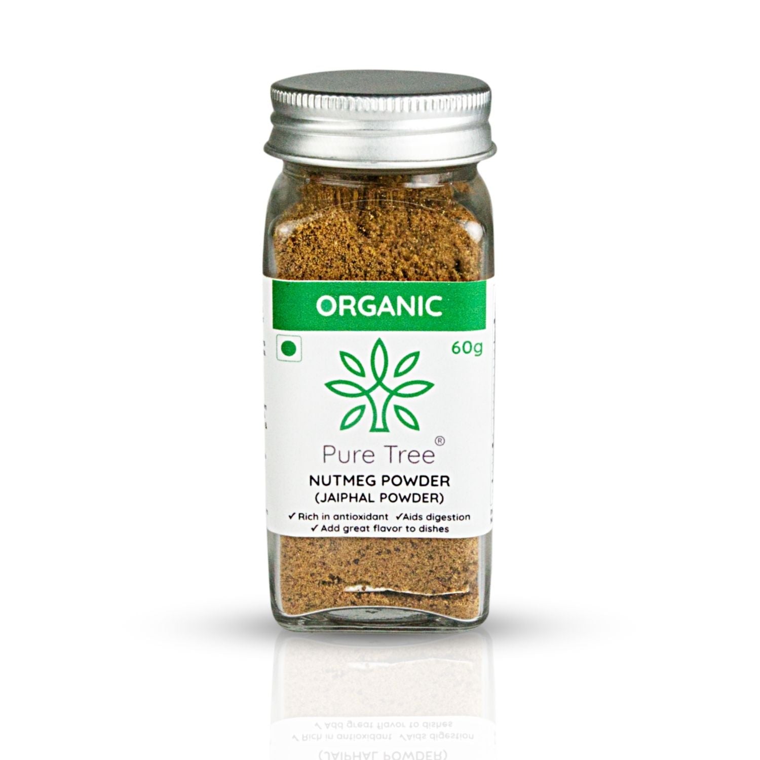 Organic Nutmeg Powder | Grounded Jaiphal, Jathikai Powder - Pure Tree ...