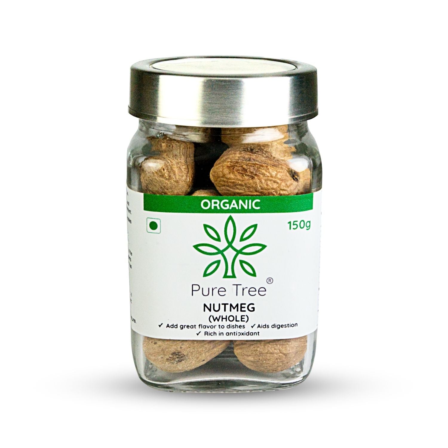 Organic Whole Nutmeg | Jaiphal Whole Nut | Jathikai Whole - Pure Tree ...