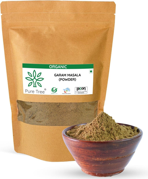 Pure Tree Certified Organic Garam Masala Powder | Organic Spice Mix | Garam Masala Mix Powder Flavourful and Aromatic | Garam Masala Organic Spice Masala