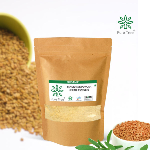 Organic Fenugreek Powder | Methi Seed Powder | Edible Methi Powder | Fenugreek Powder for Hair Growth | Menthulu Powder | Methi Dana Powder Organic No Preservatives