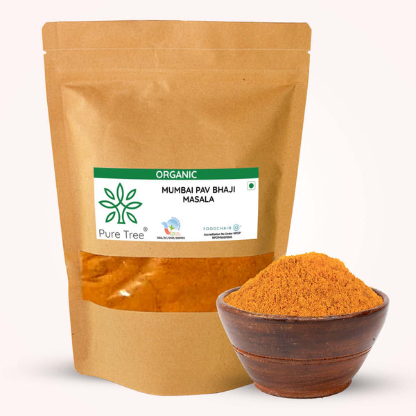 Certified Organic Mumbai PavBhaji Masala | Street-Style Spice Mix | Blend of Spices for Pav Bhaji