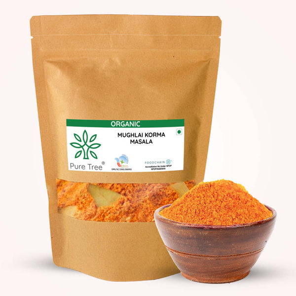 Certified Organic Mughlai Korma Masala | Spice Blend for Korma | Indian Masala Mix | Mild and Aromatic Powder