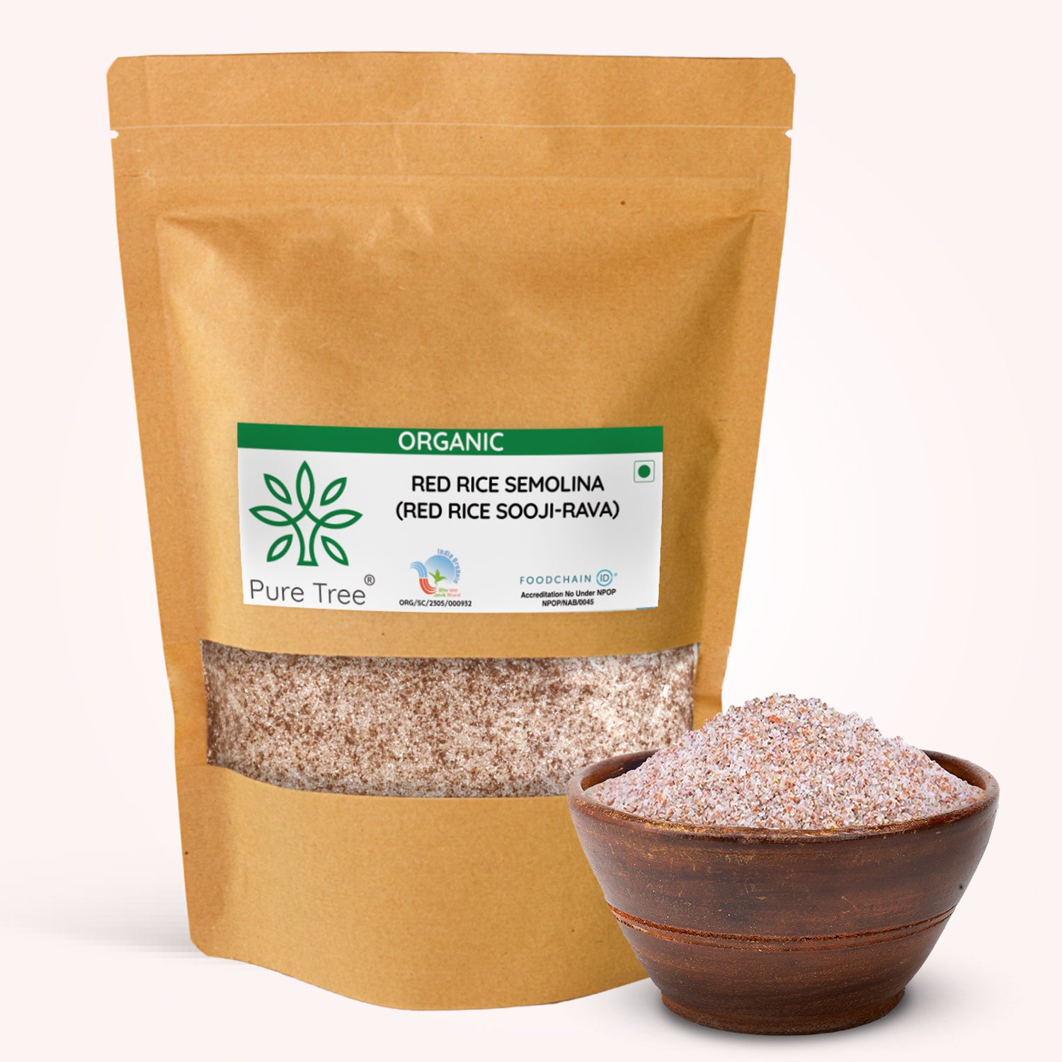 Buy Certified Organic Red Rice Rava Online in India | Pure Tree Foods ...