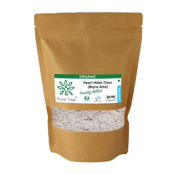 Certified Organic Pearl Millet Flour | Bajra Atta | Freshly Milled