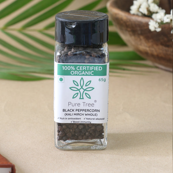 Certified Organic Black Peppercorn | Kaali Mirch